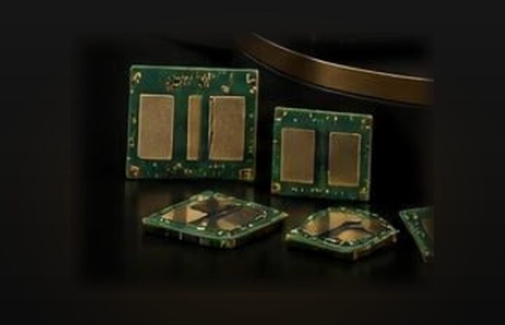 Printer chips and circuit boards laid out during sourcing checks